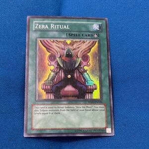 Yugioh Card Zera Ritual Spell Card Shiny 1996 NWOTS